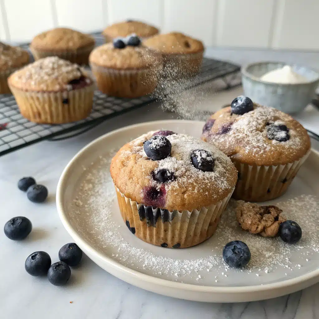 Homemade Blueberry Protein Muffins