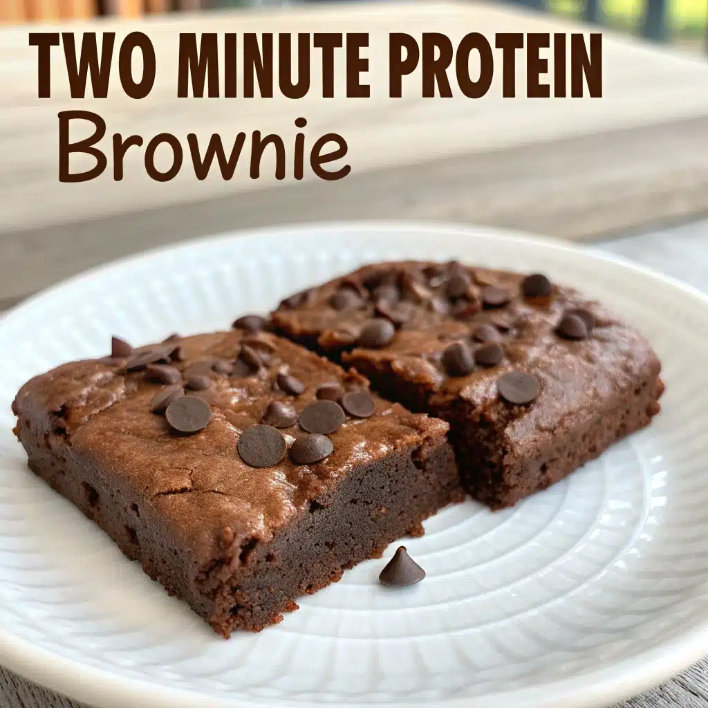 Two Minute Protein Brownie