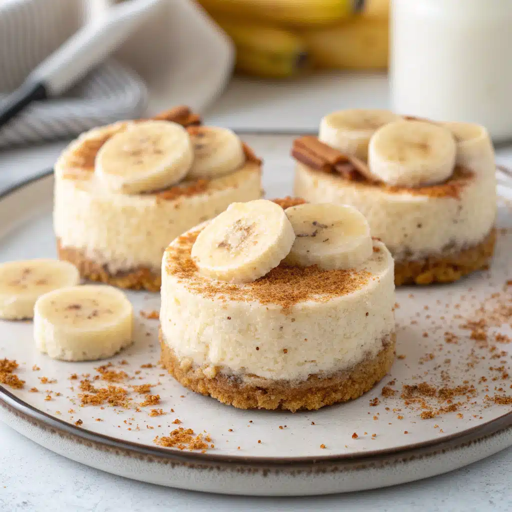 Banana Breakfast Cheesecakes