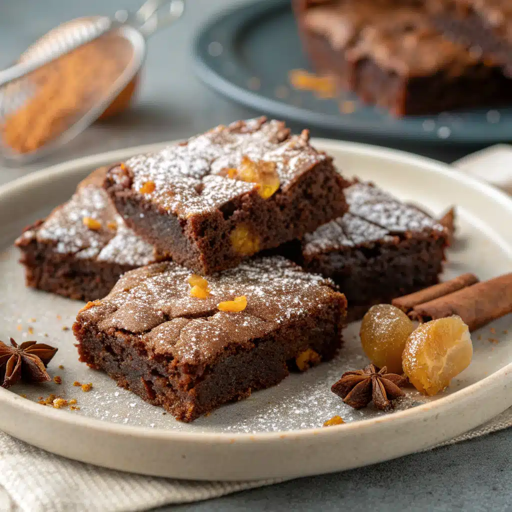 Spiced Chewy Gingerbread Brownies 1 Spiced Chewy Gingerbread Brownies