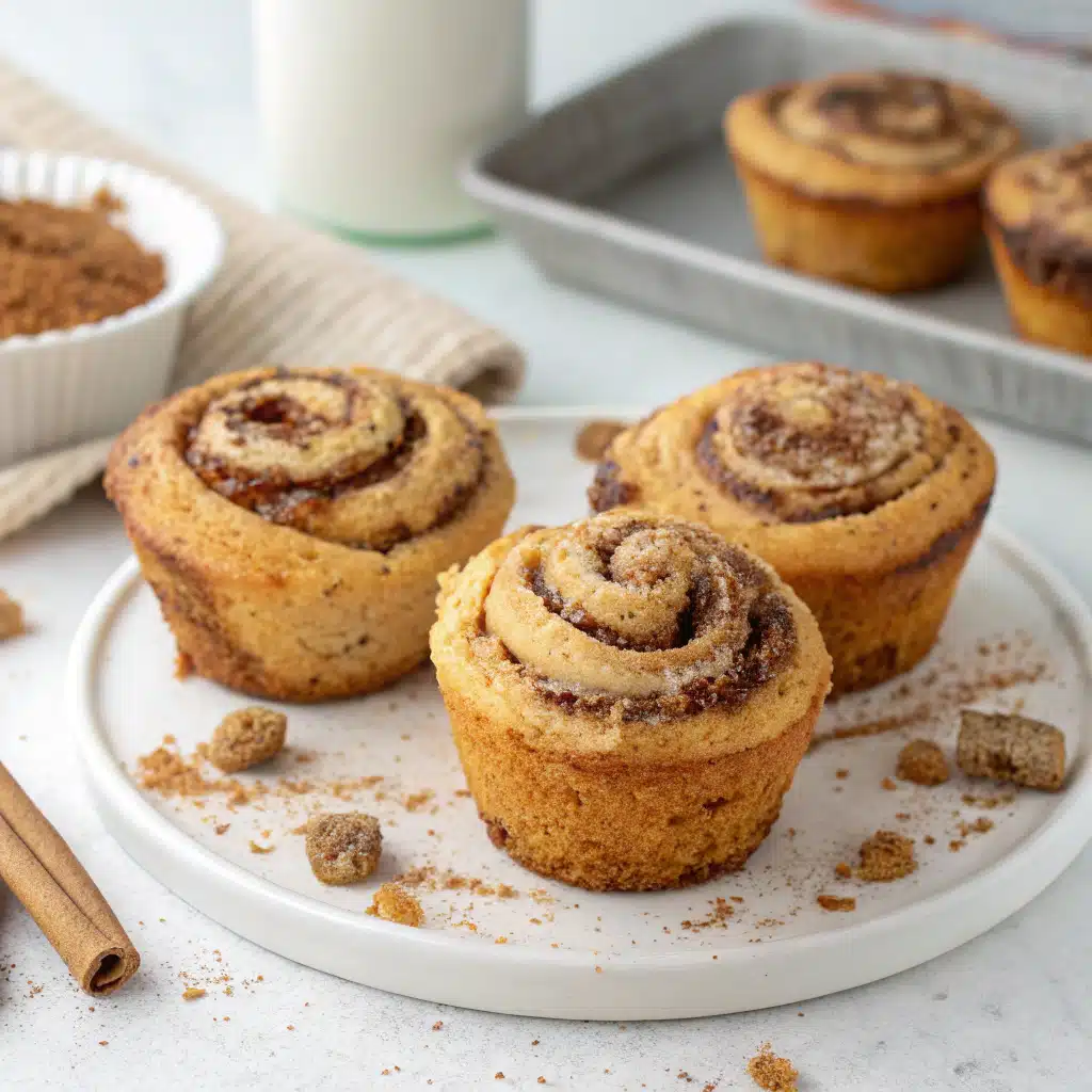 Cinnamon Roll Protein Muffins
