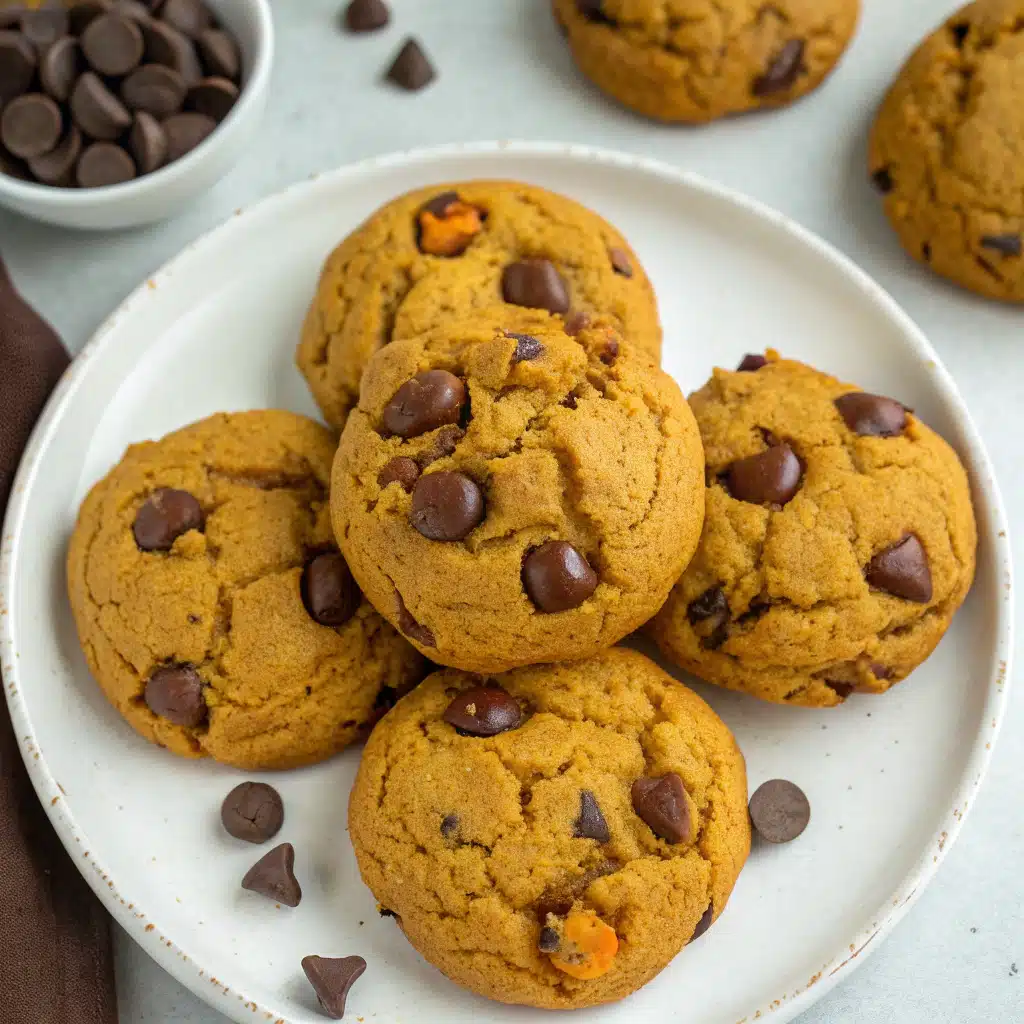 High Protein Kodiak Cake Pumpkin Chocolate Chip Cookies