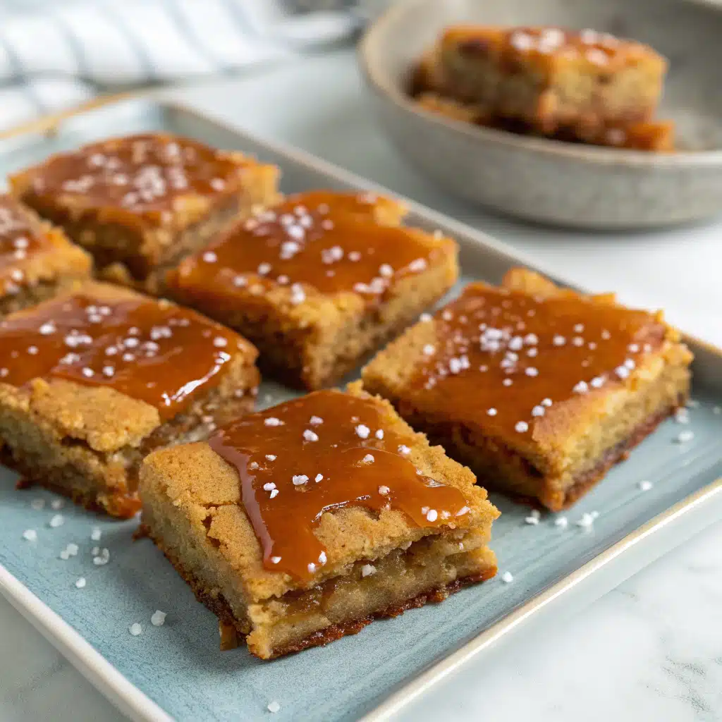 Salted Caramel Cookie Bars