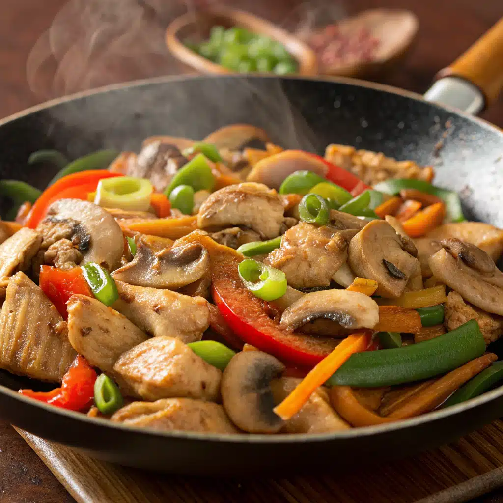 Chicken and Mushroom Stir-Fry