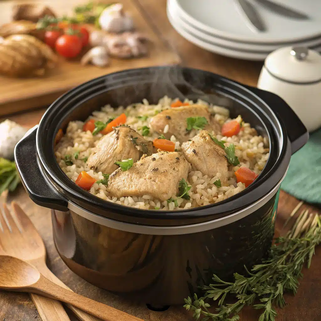 Crockpot Chicken & Rice