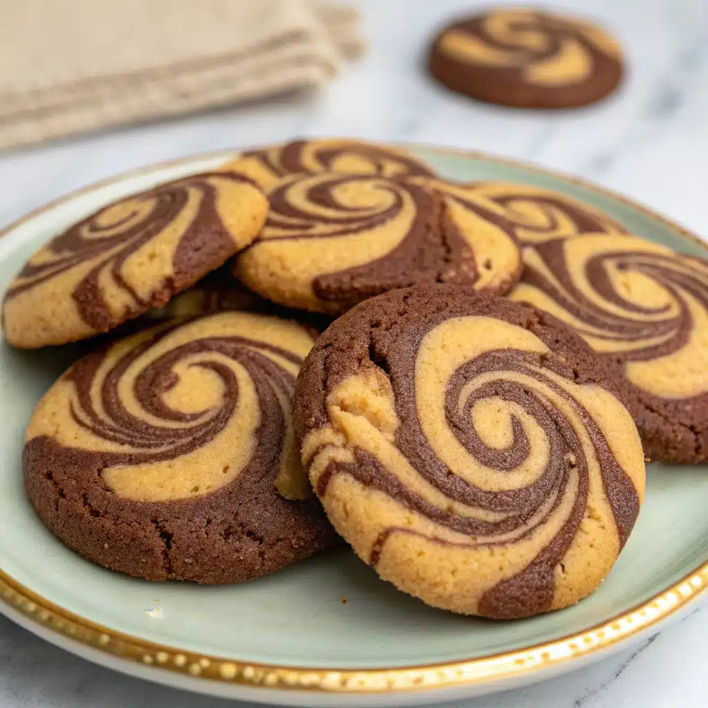 Chocolate Peanut Butter Swirl Cookies