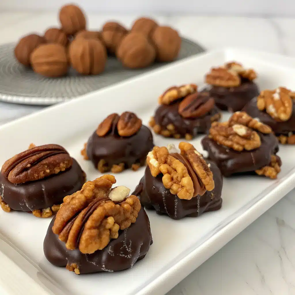 Decadent Chocolate Pecan Turtle Clusters