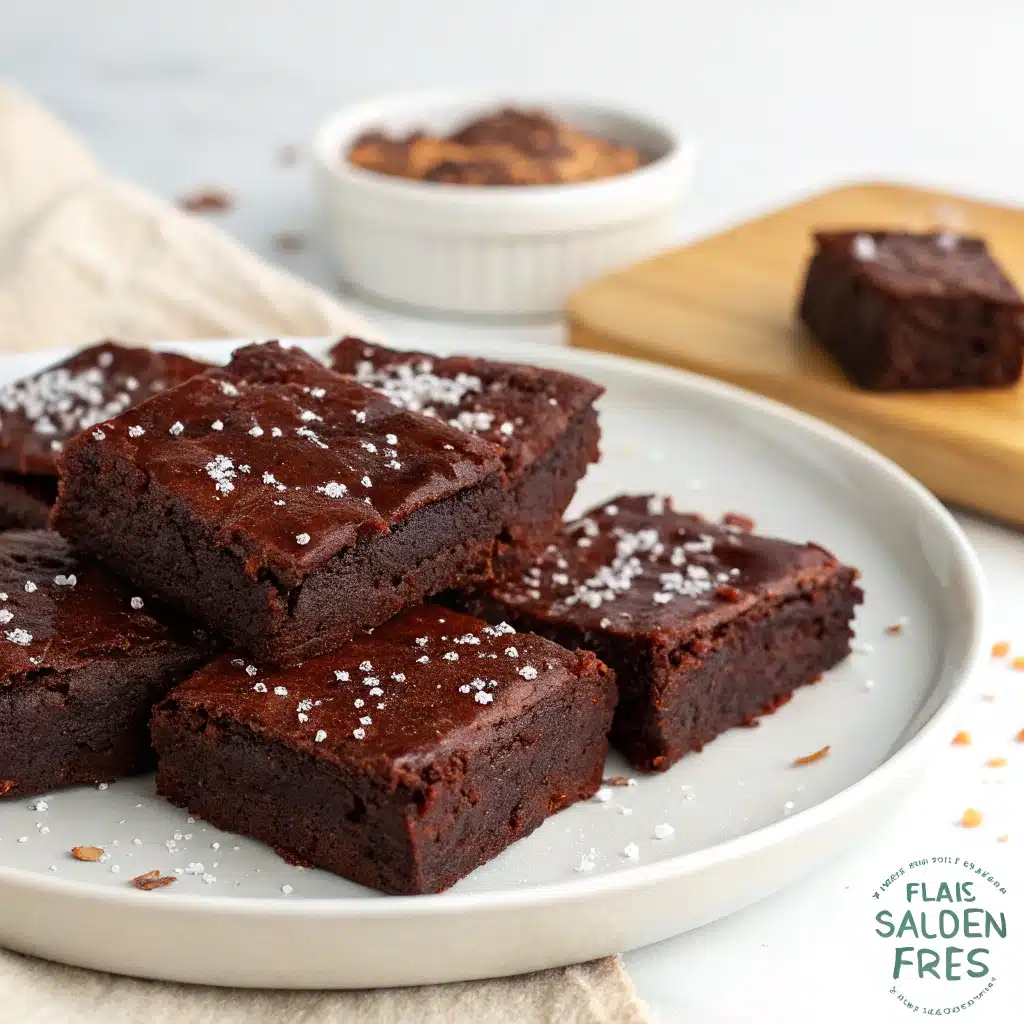 Flourless Chickpea Brownies (Vegan & Gluten Free)
