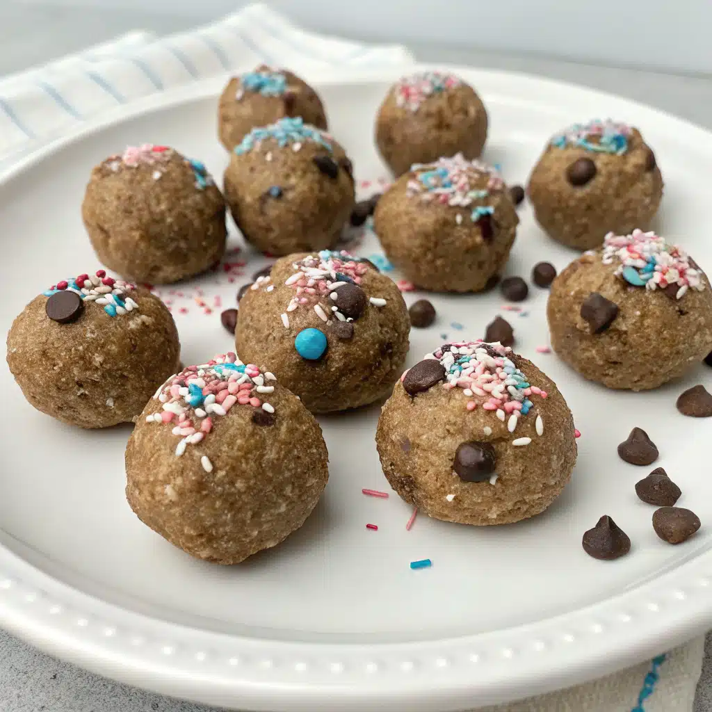No-Bake Cottage Cheese Brownie Batter Protein Bites