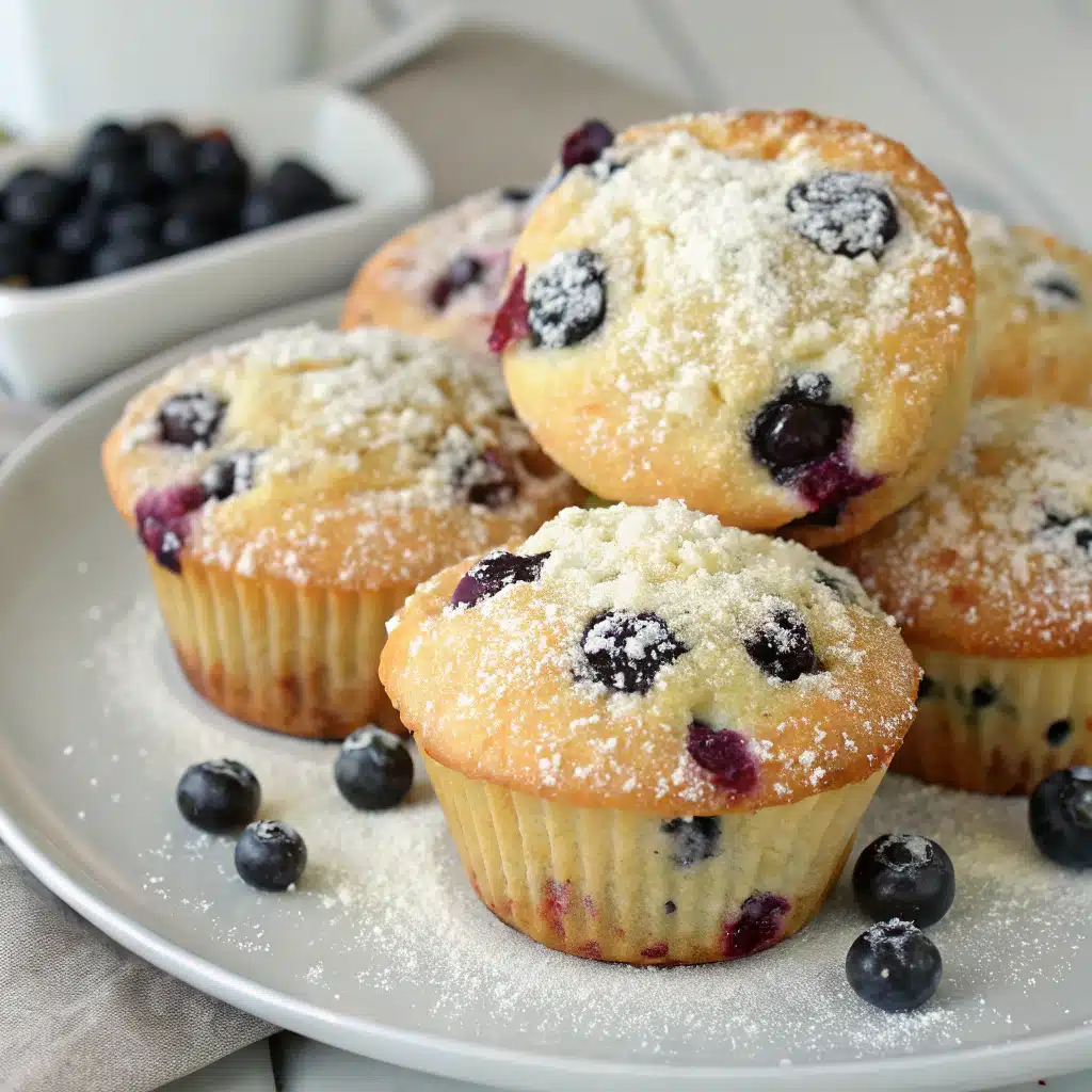 Cottage Cheese Blueberry Muffins