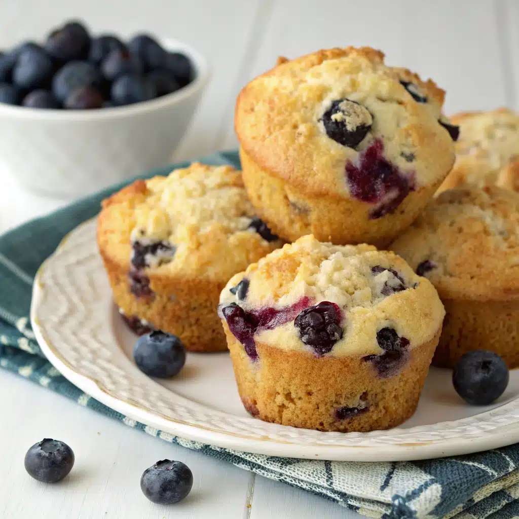 Blueberry Cottage Cheese Muffins