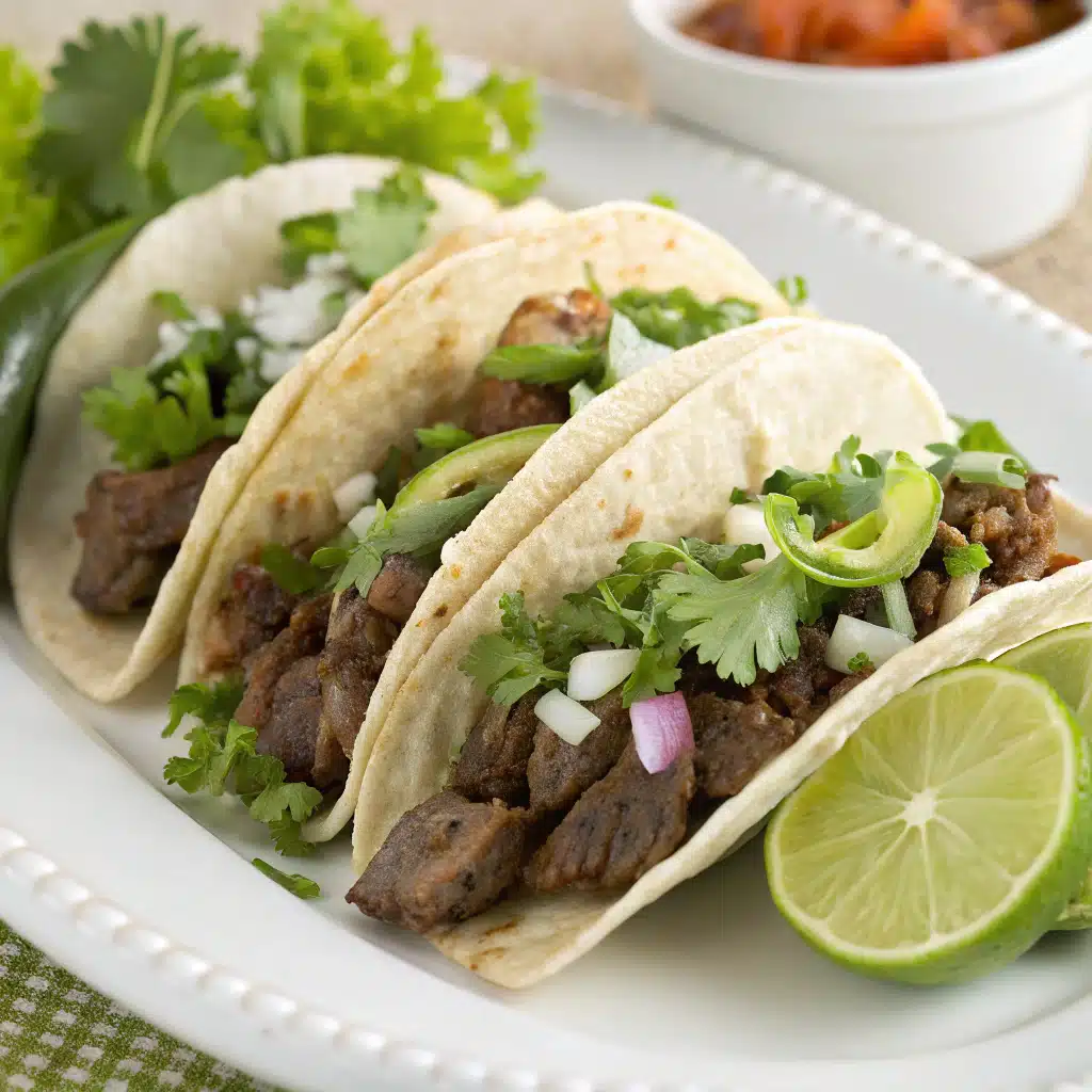 Beef Tacos with Cilantro Lime 1 Beef Tacos with Cilantro Lime