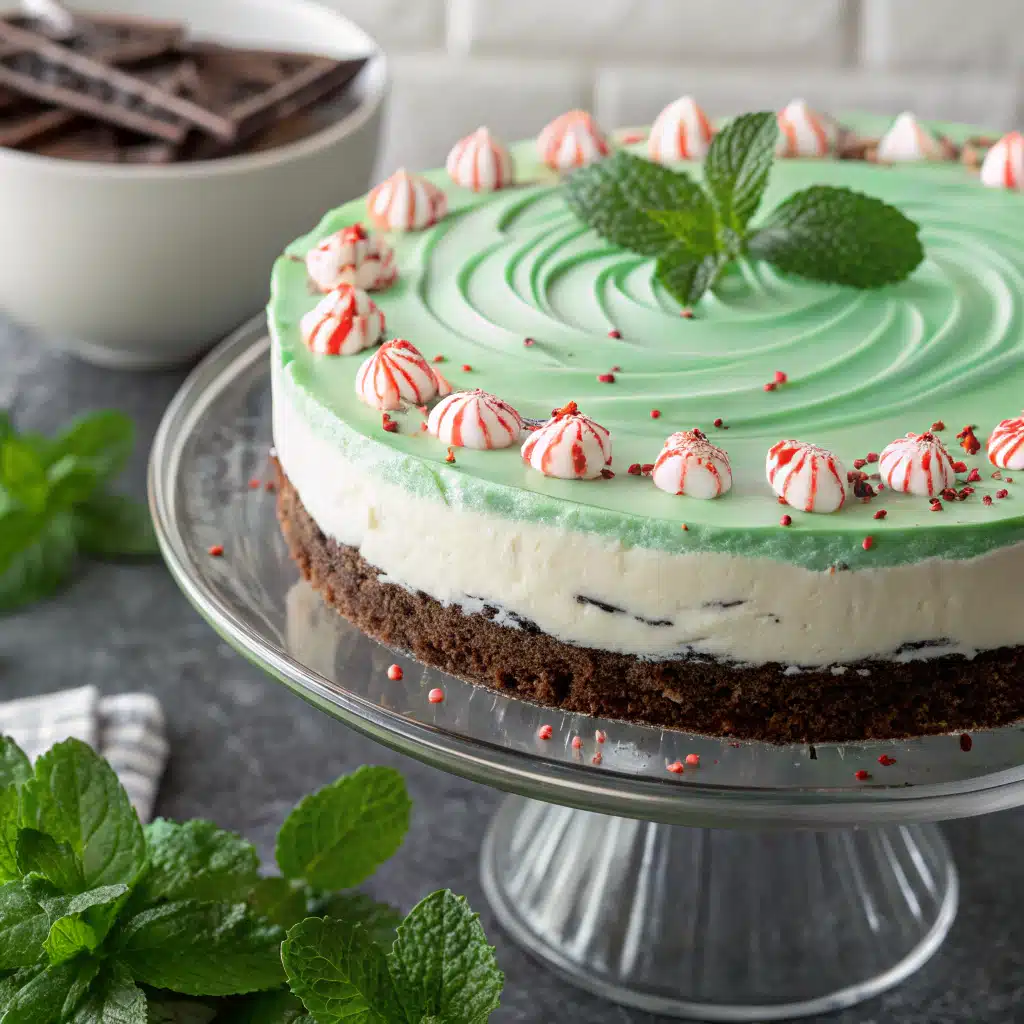 Peppermint Chocolate Cheesecake Recipe