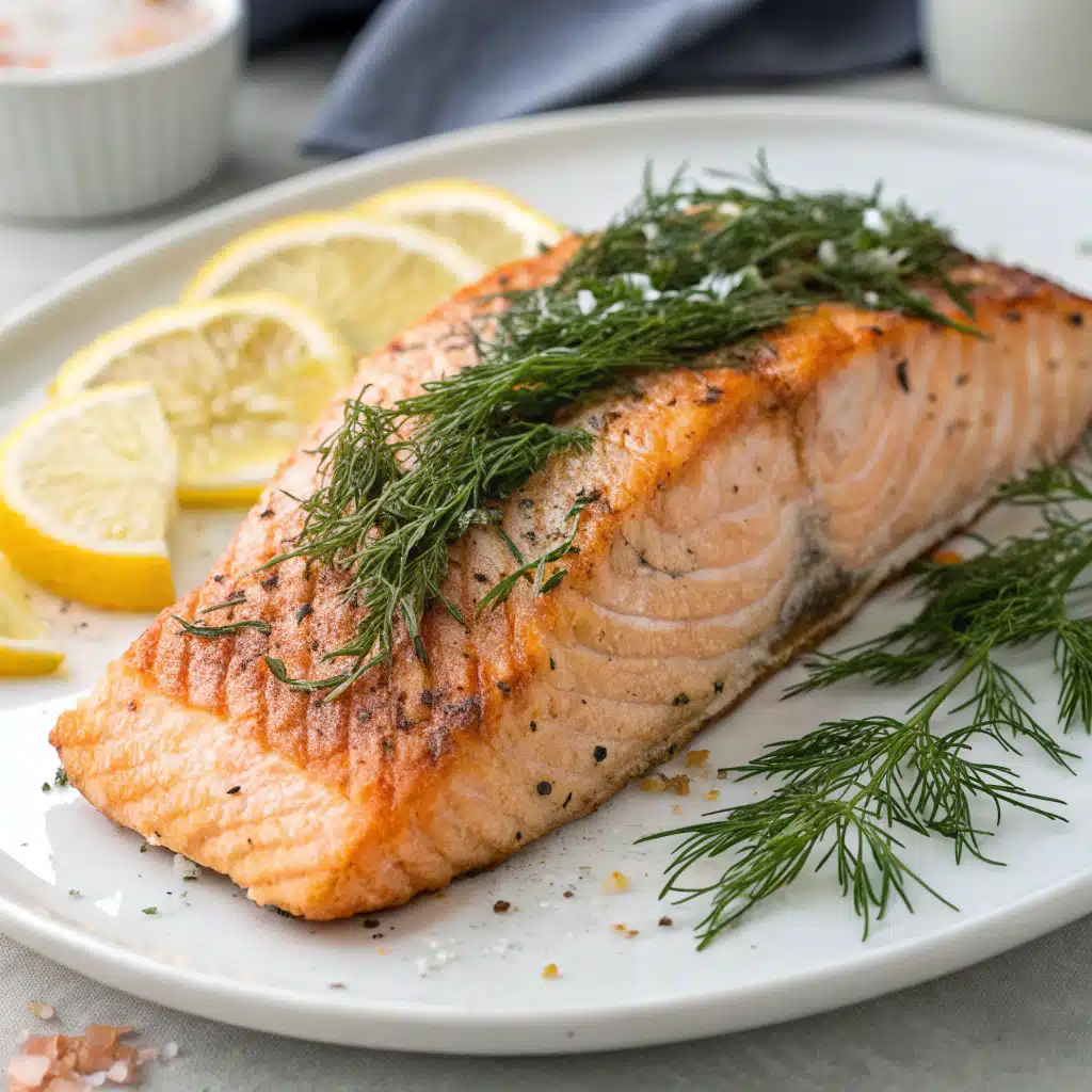 Grilled Salmon with Dill