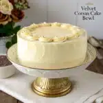 Velvet Cream Cake Bowl