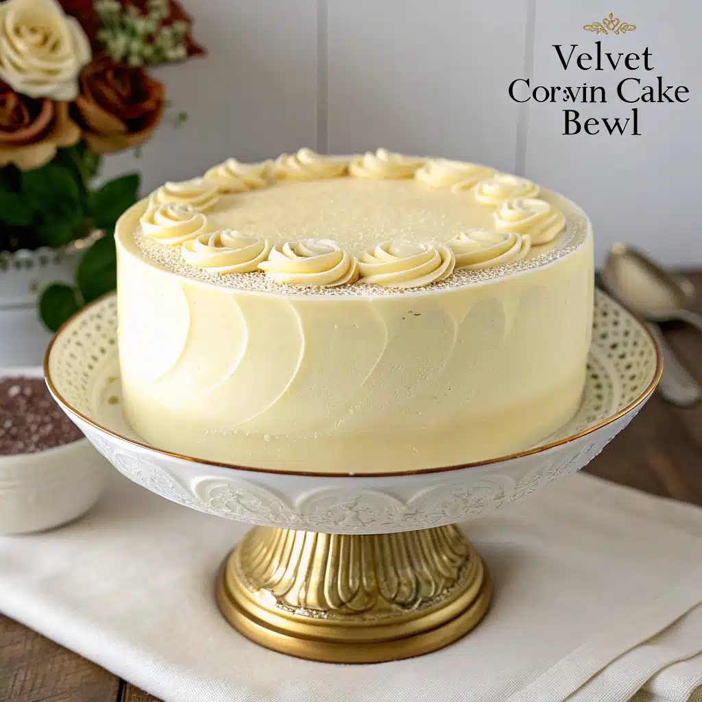 Velvet Cream Cake Bowl