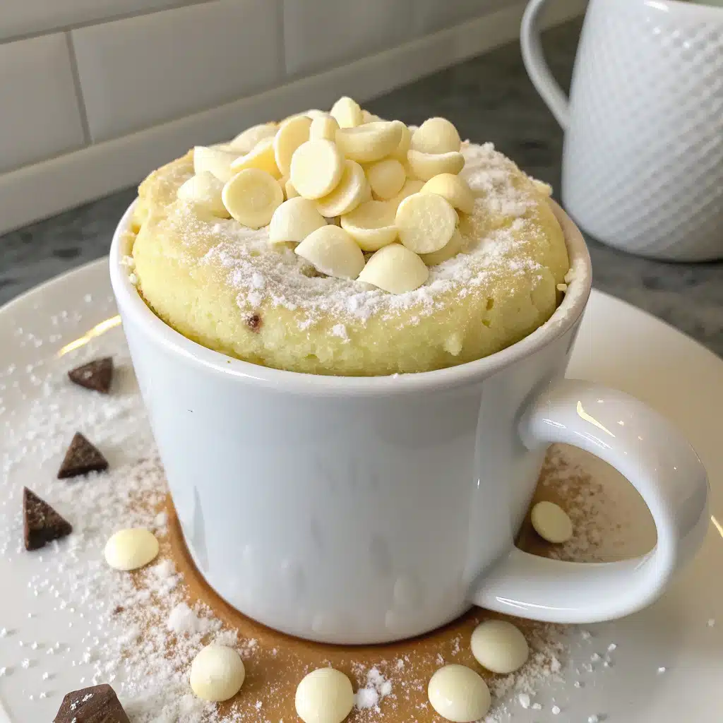 White Chocolate Mug Cake 1 White Chocolate Mug Cake