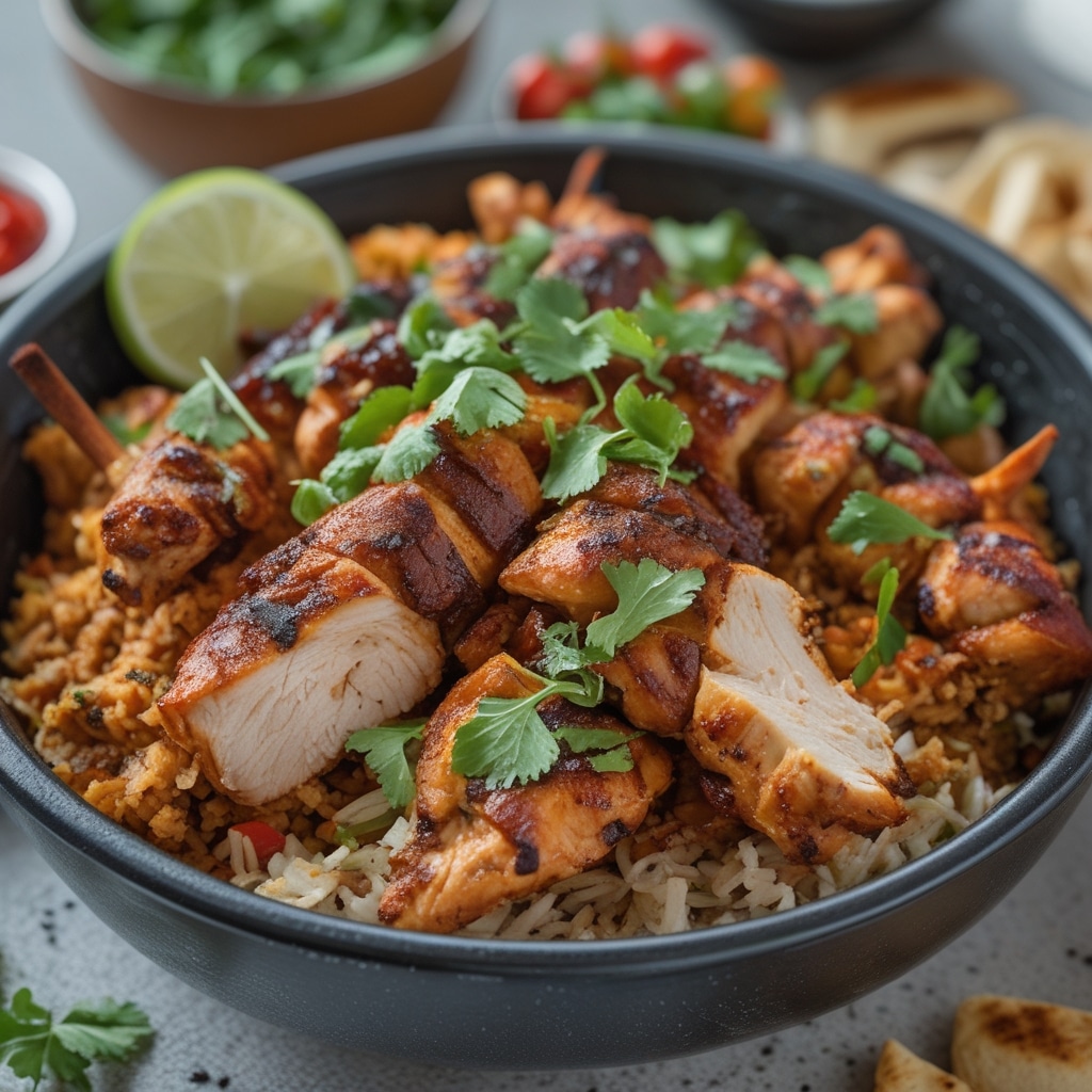 Chicken shawarma bowl