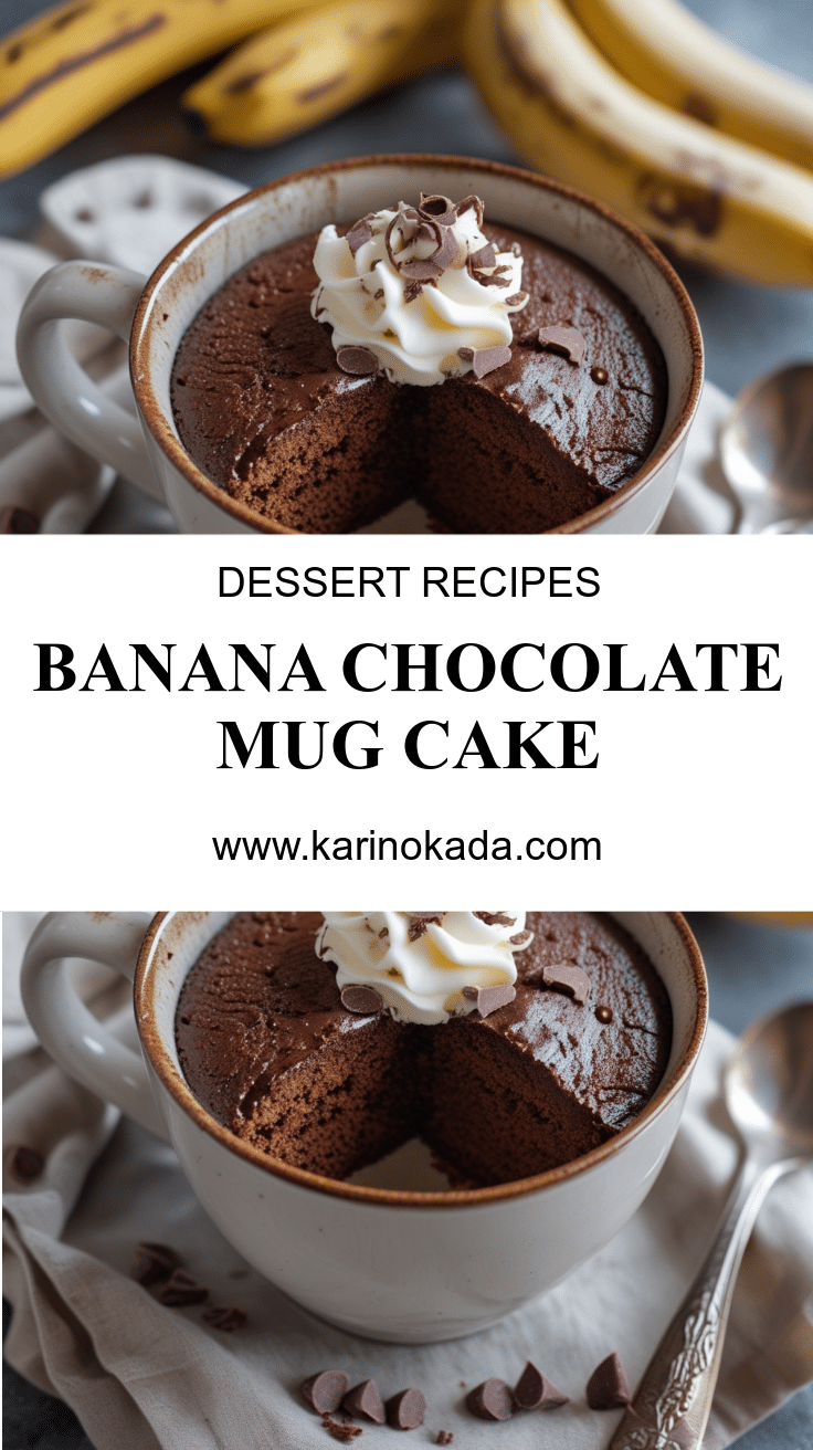 Banana Chocolate Mug Cake