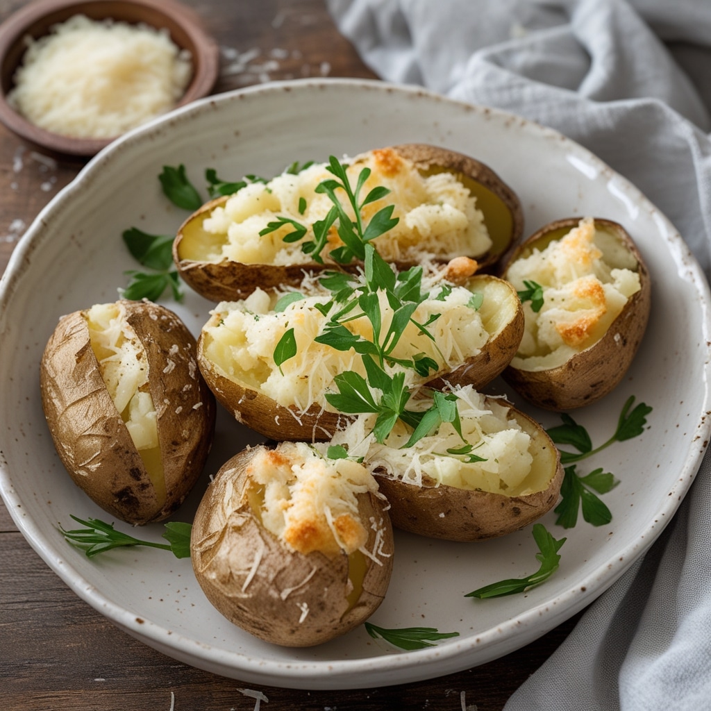 Creamy Parmesan Oven-Baked Potatoes