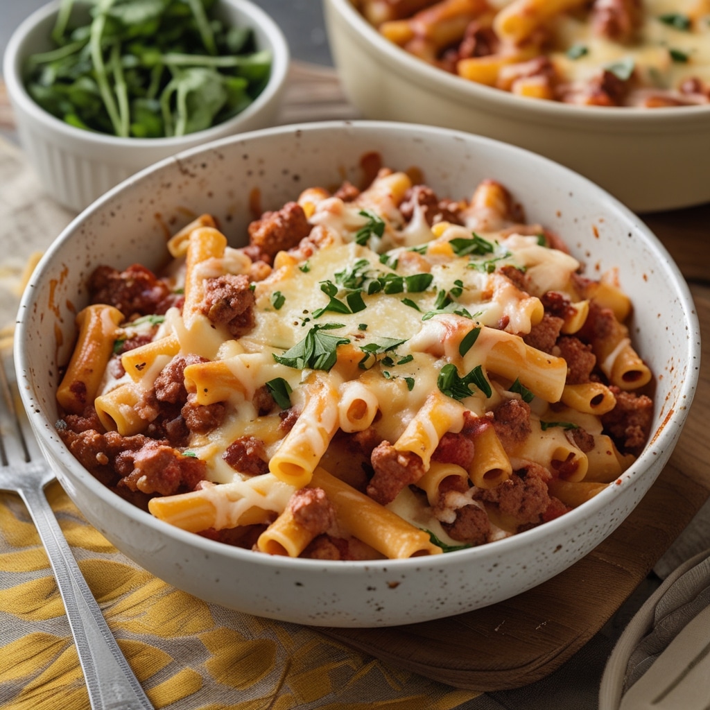 Creamy Cheesy Meaty Ultimate Baked Ziti