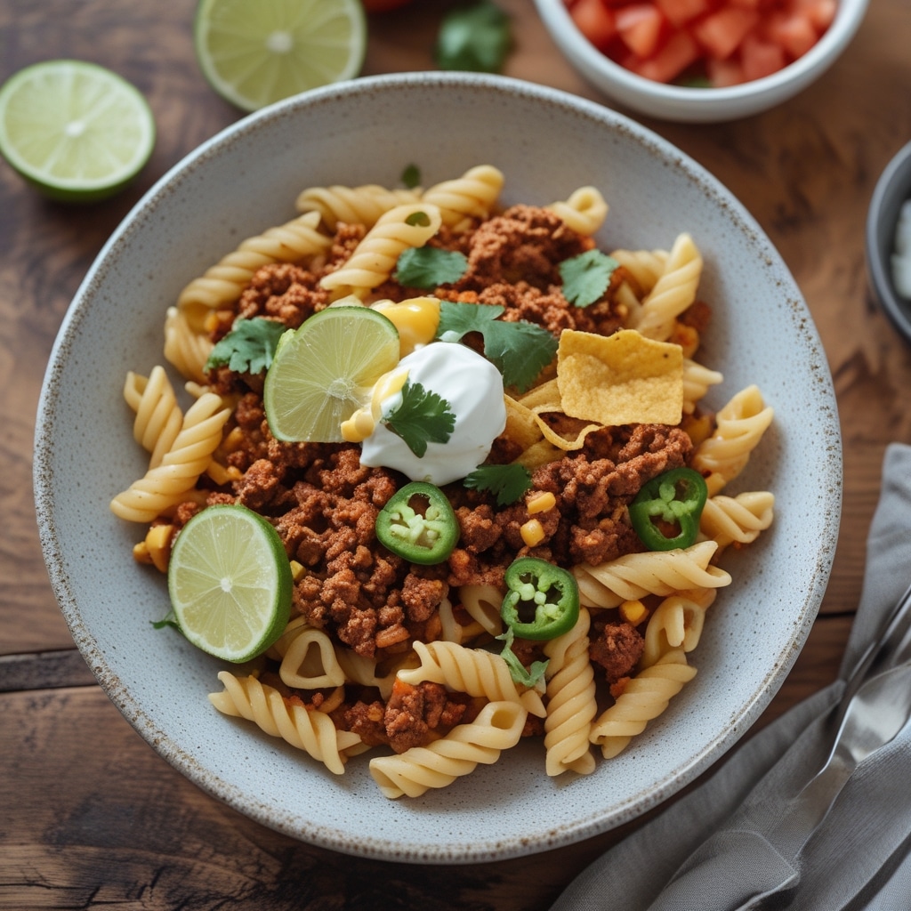 The BEST Taco Pasta
