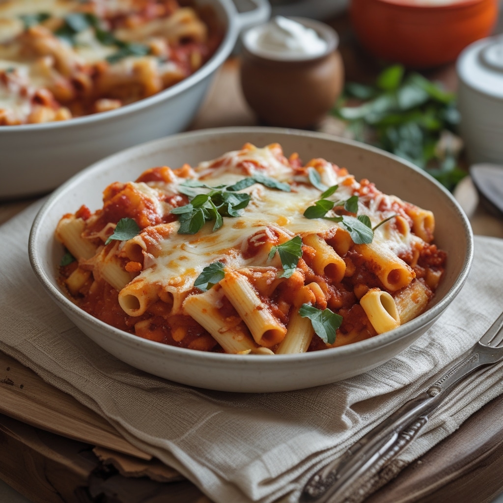 The Best Baked Ziti from The Food Charlatan