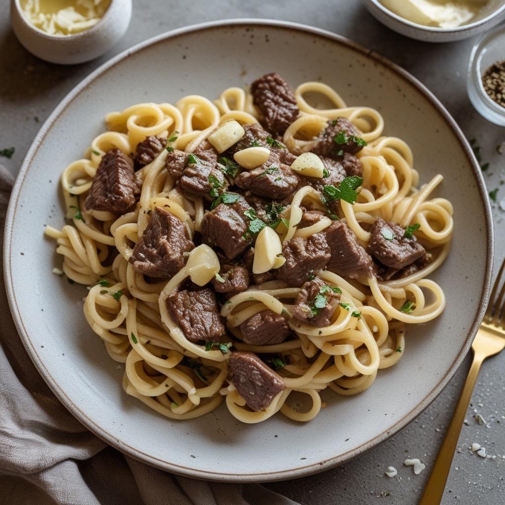 30-Minute Beef and Garlic Butter Pasta 1 30-Minute Beef and Garlic Butter Pasta