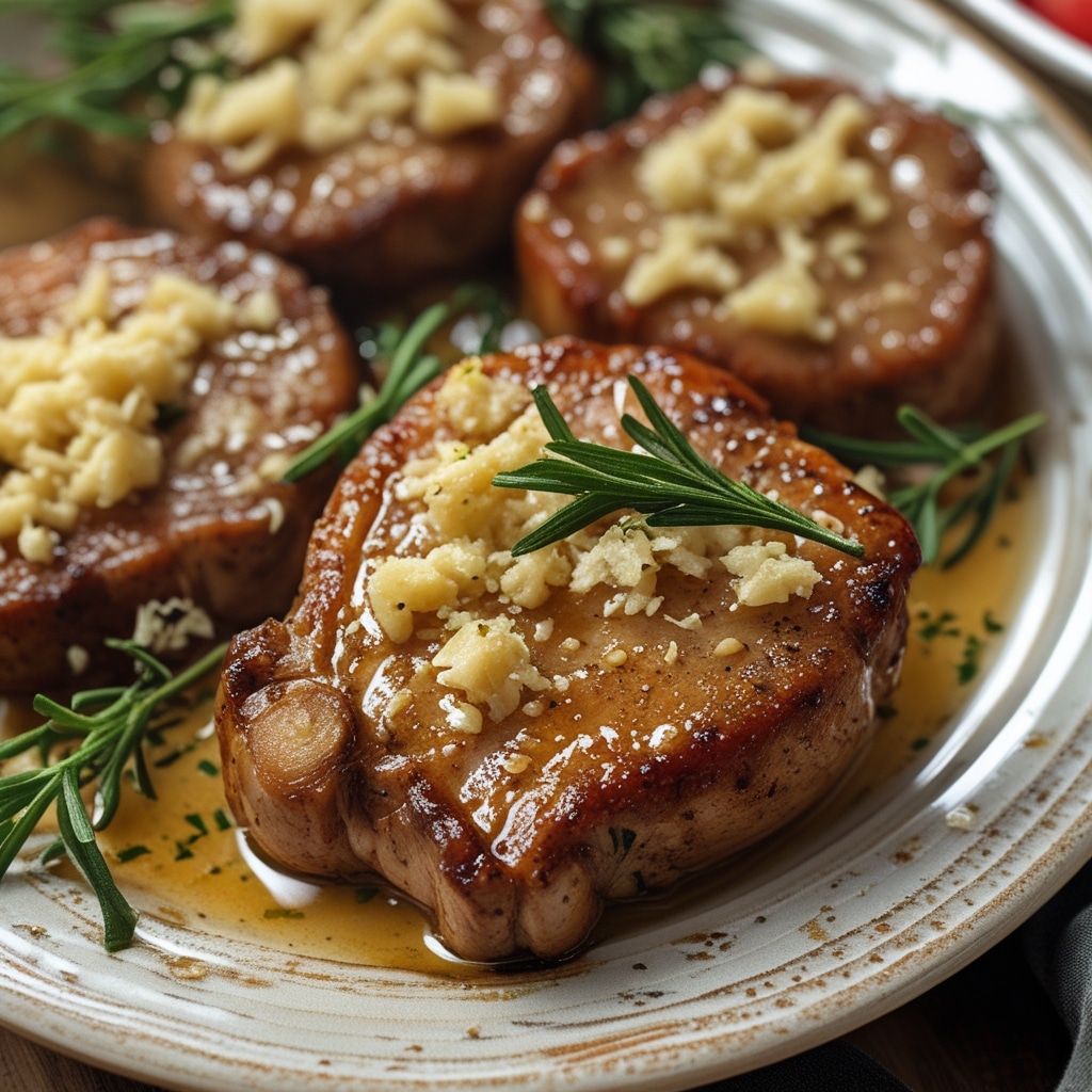 GARLIC PARMESAN PORK CHOPS