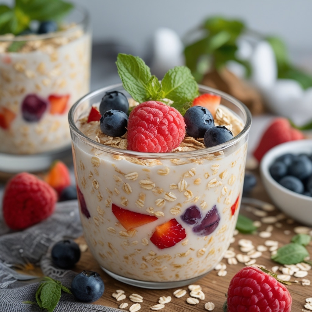 Healthy Overnight Oats with Fruits | Great for Breakfast 1 Healthy Overnight Oats with Fruits | Great for Breakfast