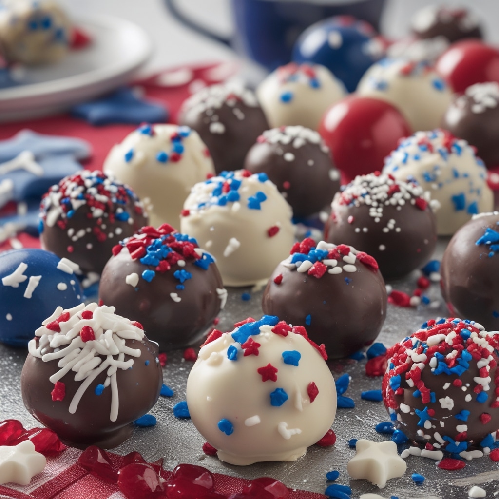 delicious no-bake 4th of July Truffles