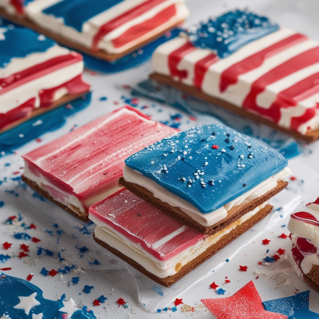 Patriotic Ice Cream Sandwiches for a Fun July 4th Celebration