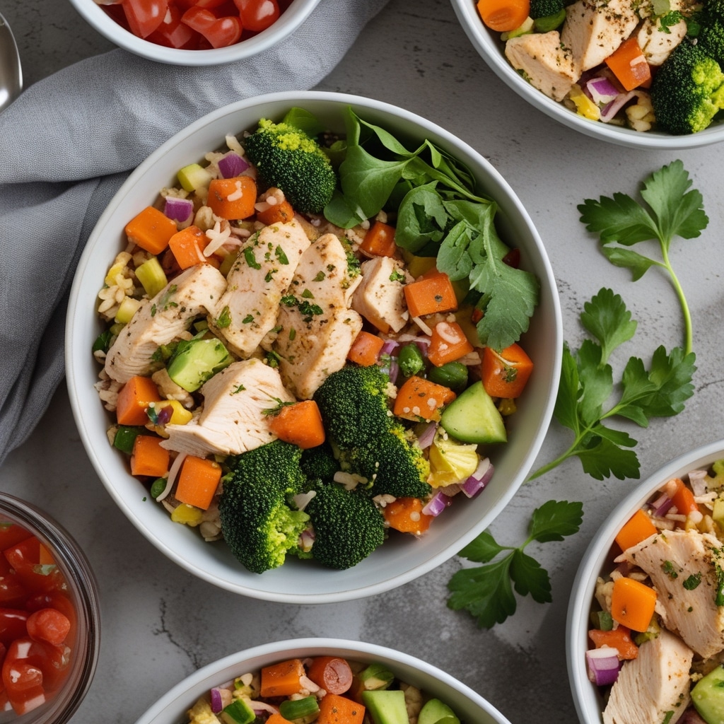 Easy Meal Prep Chicken & Veggie Bowls for School Days 1 Easy Meal Prep Chicken & Veggie Bowls for School Days