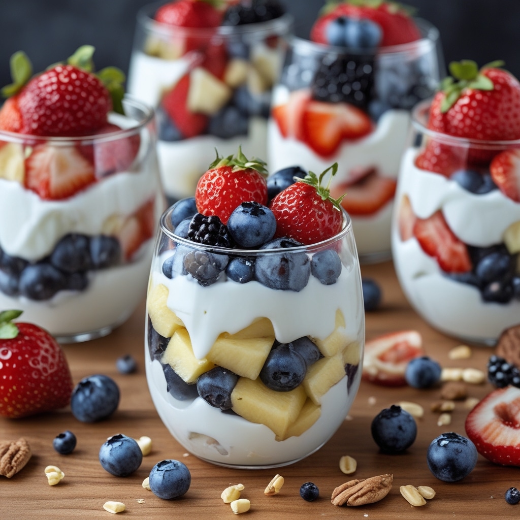 Tasty Fruit and Yogurt Parfaits for School Breakfast