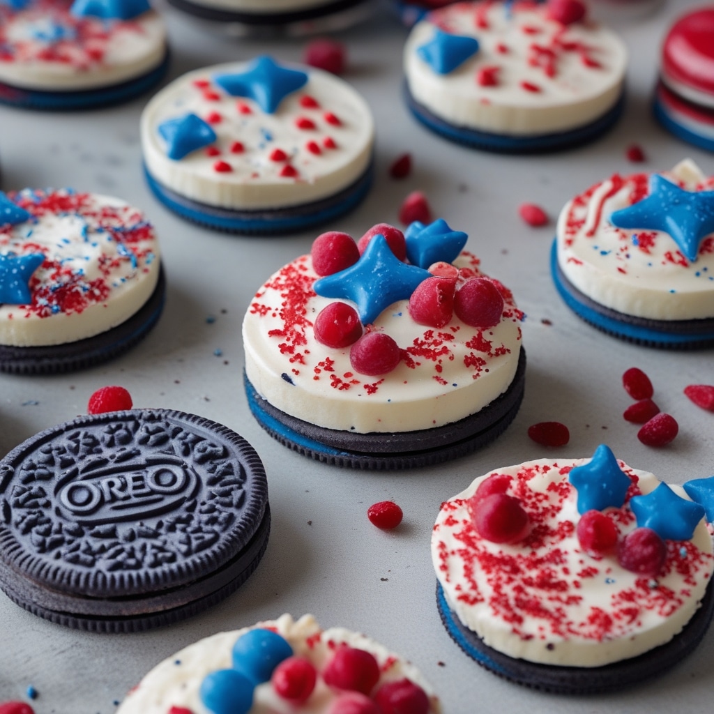 Fourth of July Oreos