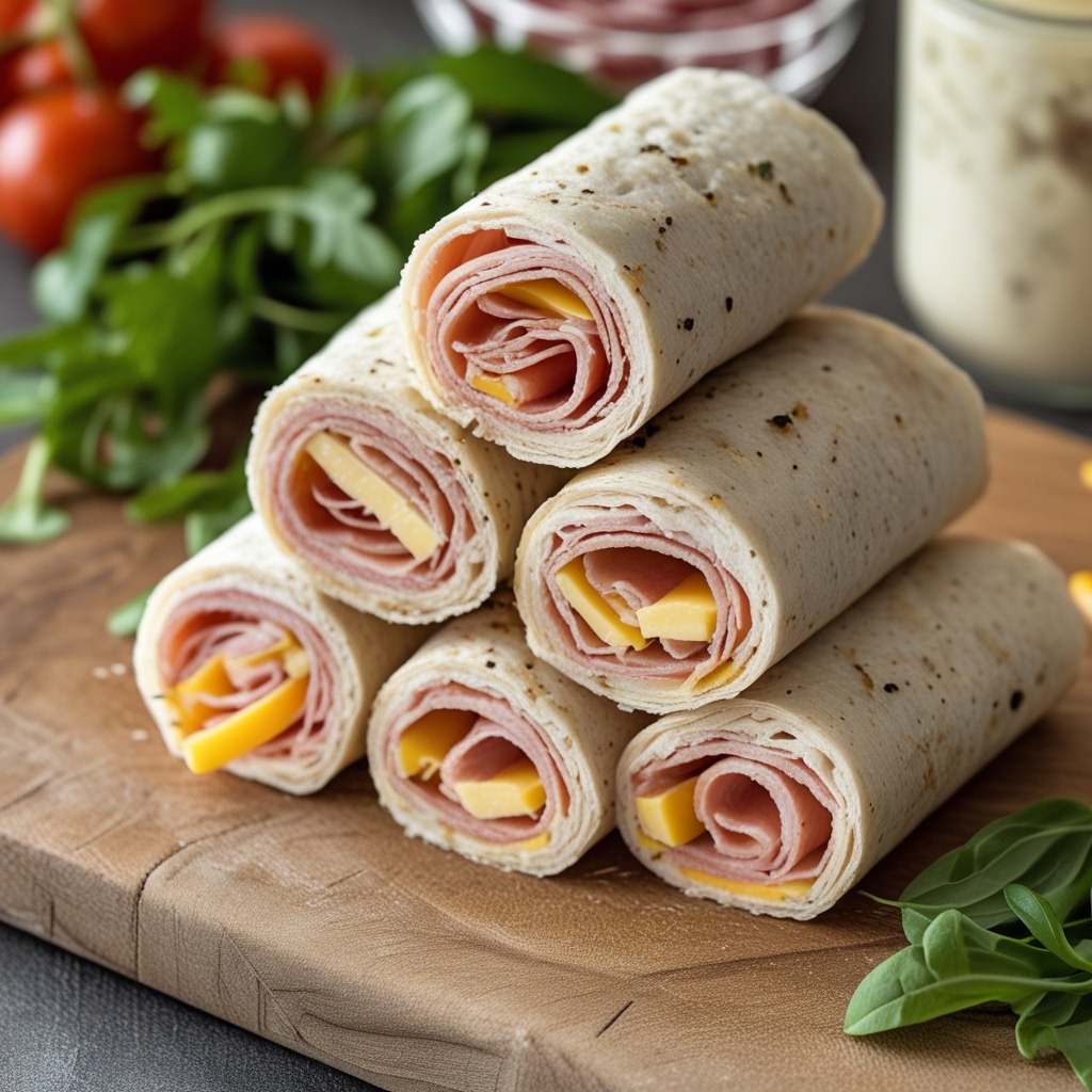 No-Fuss Turkey and Cheese Roll-Ups for Lunchboxes