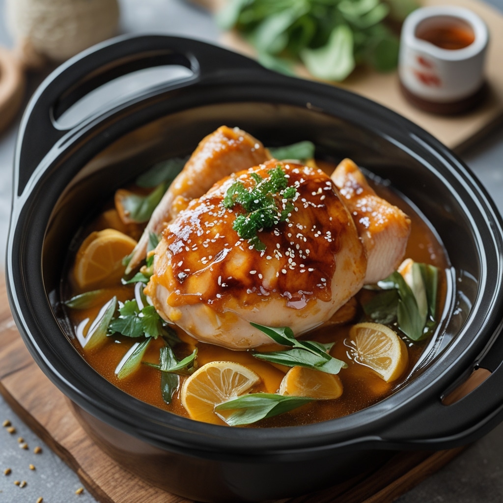 Crock Pot Honey Garlic Chicken
