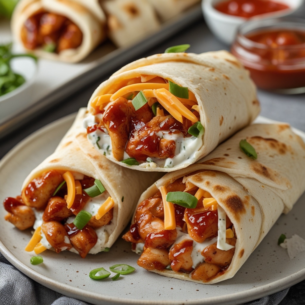 BBQ Chicken Ranch Cheese Wraps