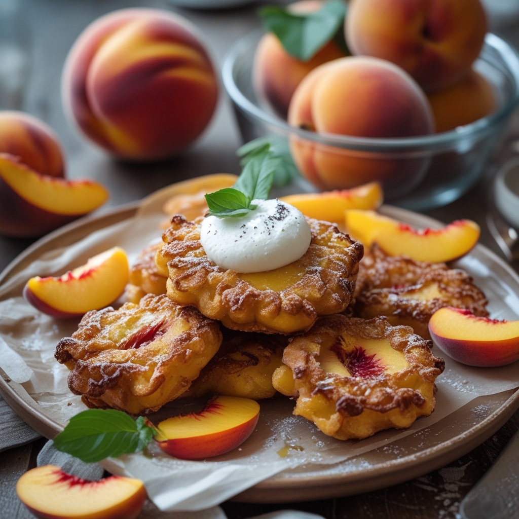 Delicious Fresh Peach Fritters