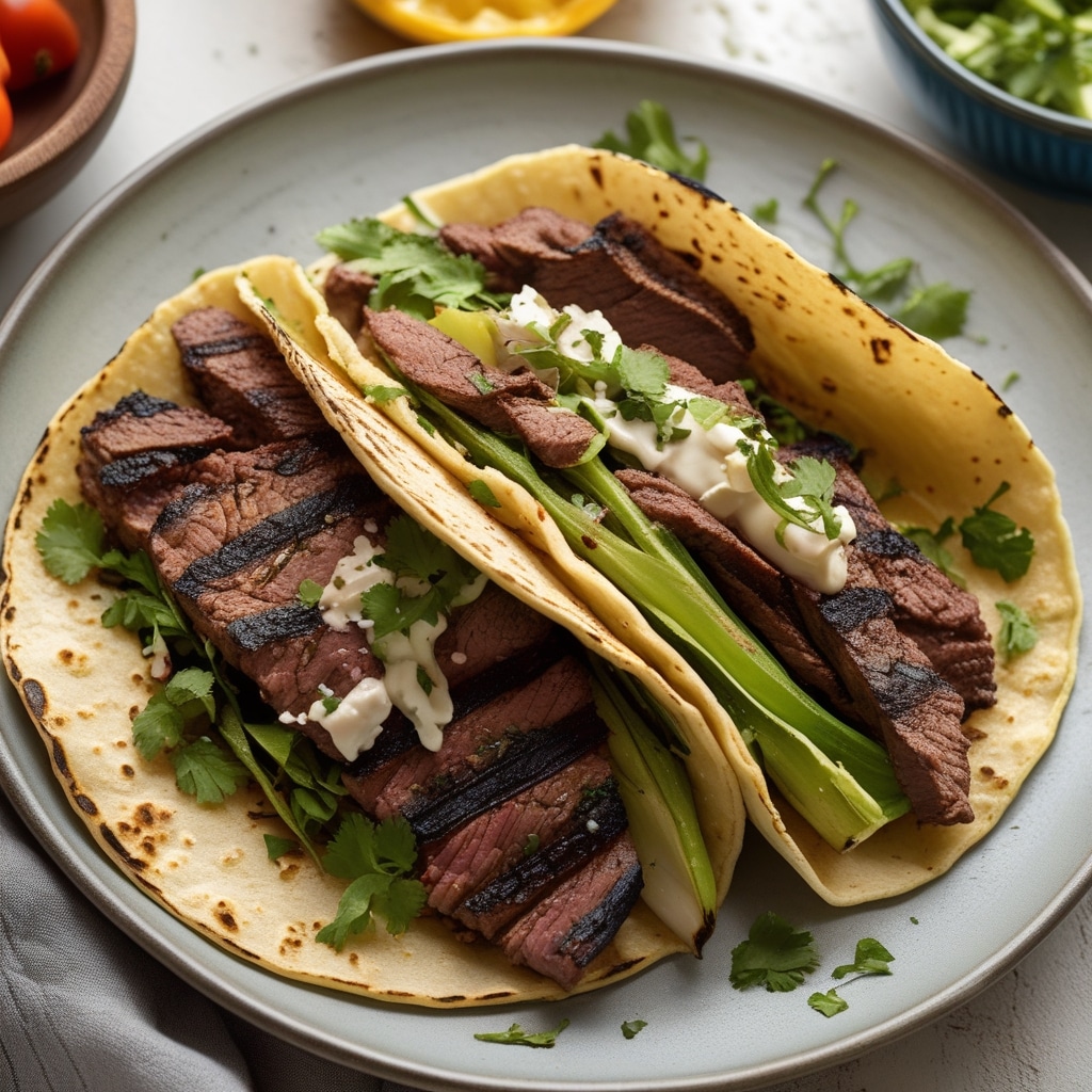 grilled steak elote tacos