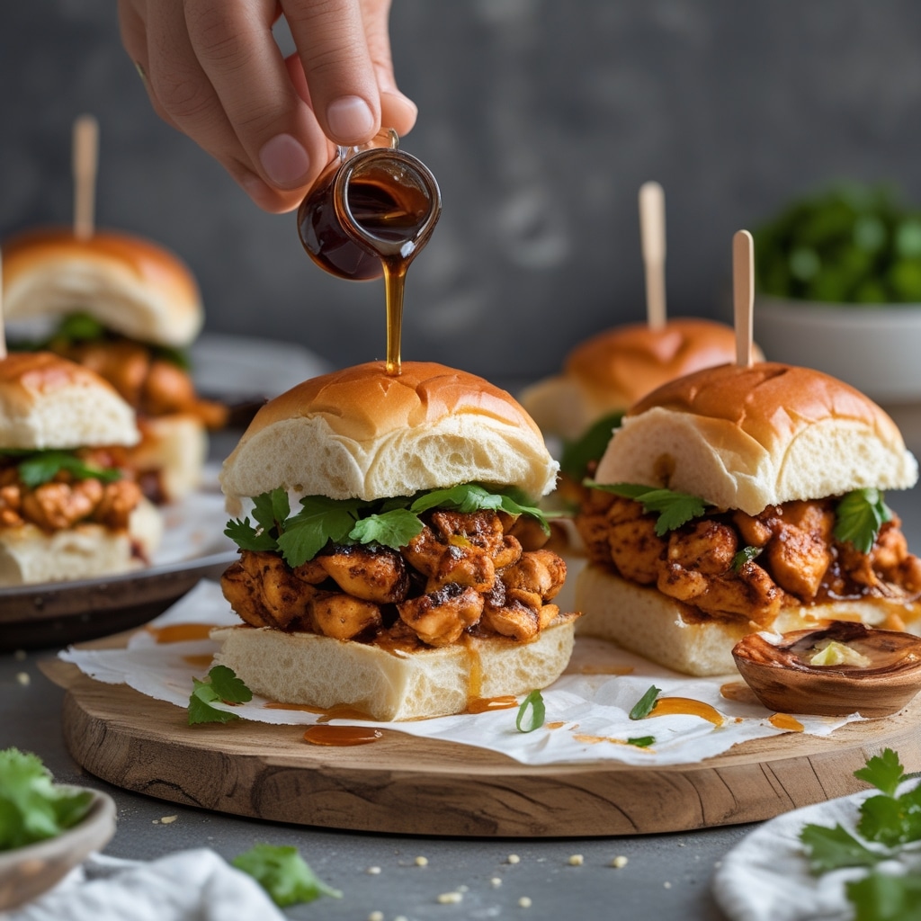 Easy Honey Chipotle Garlic Chicken Sliders