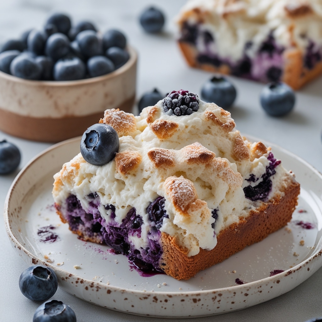 Cottage Cheese Blueberry Cloud Bread
