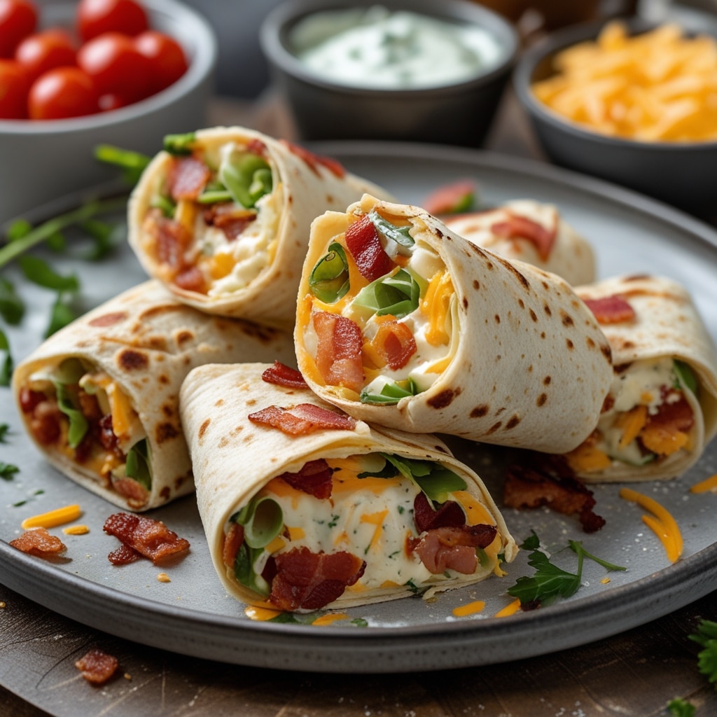 Cheesy Bacon Ranch Wraps
