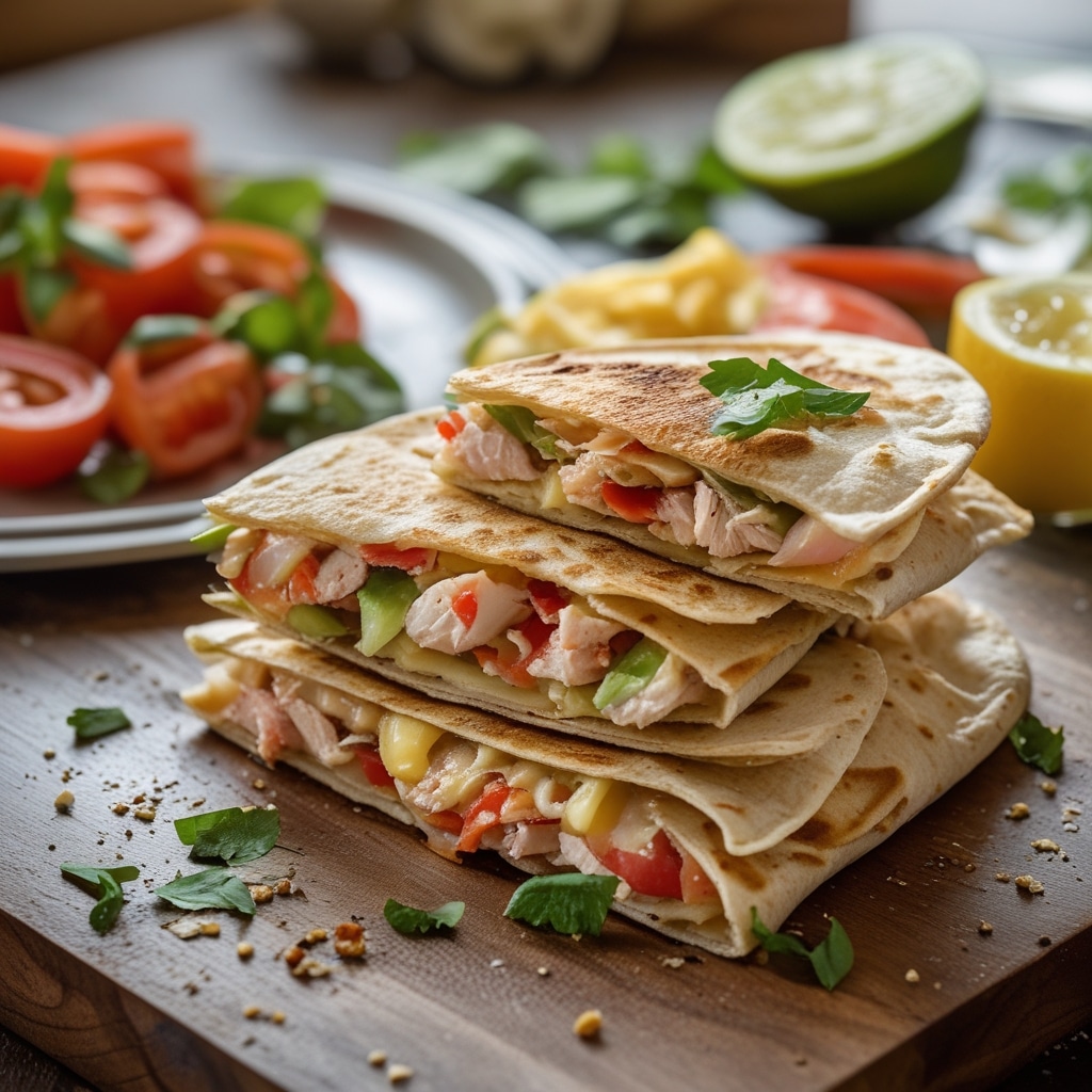 Chicken Cordon Bleu Quesadillas