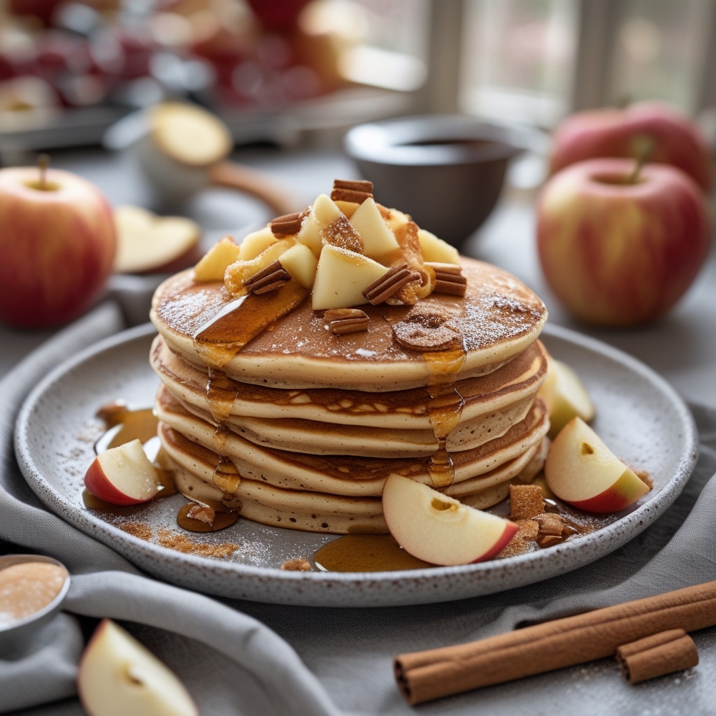 Easy Breakfast: Apple Cinnamon Pancakes Ready in 20 Minutes