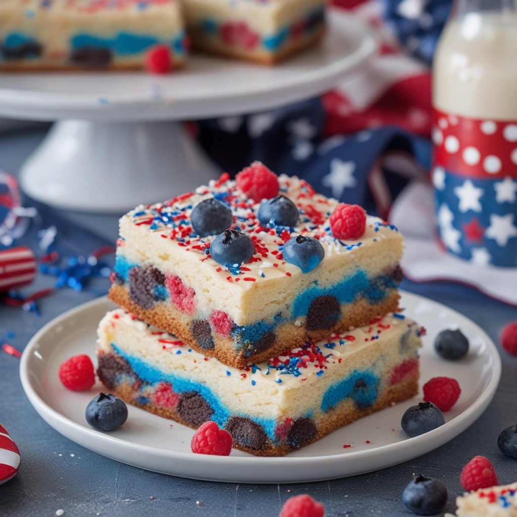 4th of July Cookie Bars take