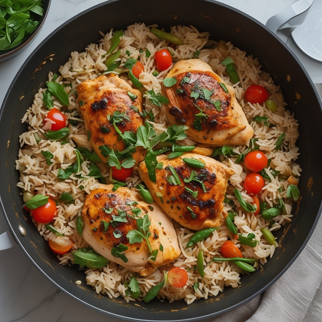 Easy One-Pan Chicken and Rice Dinner | Under 30 Minutes