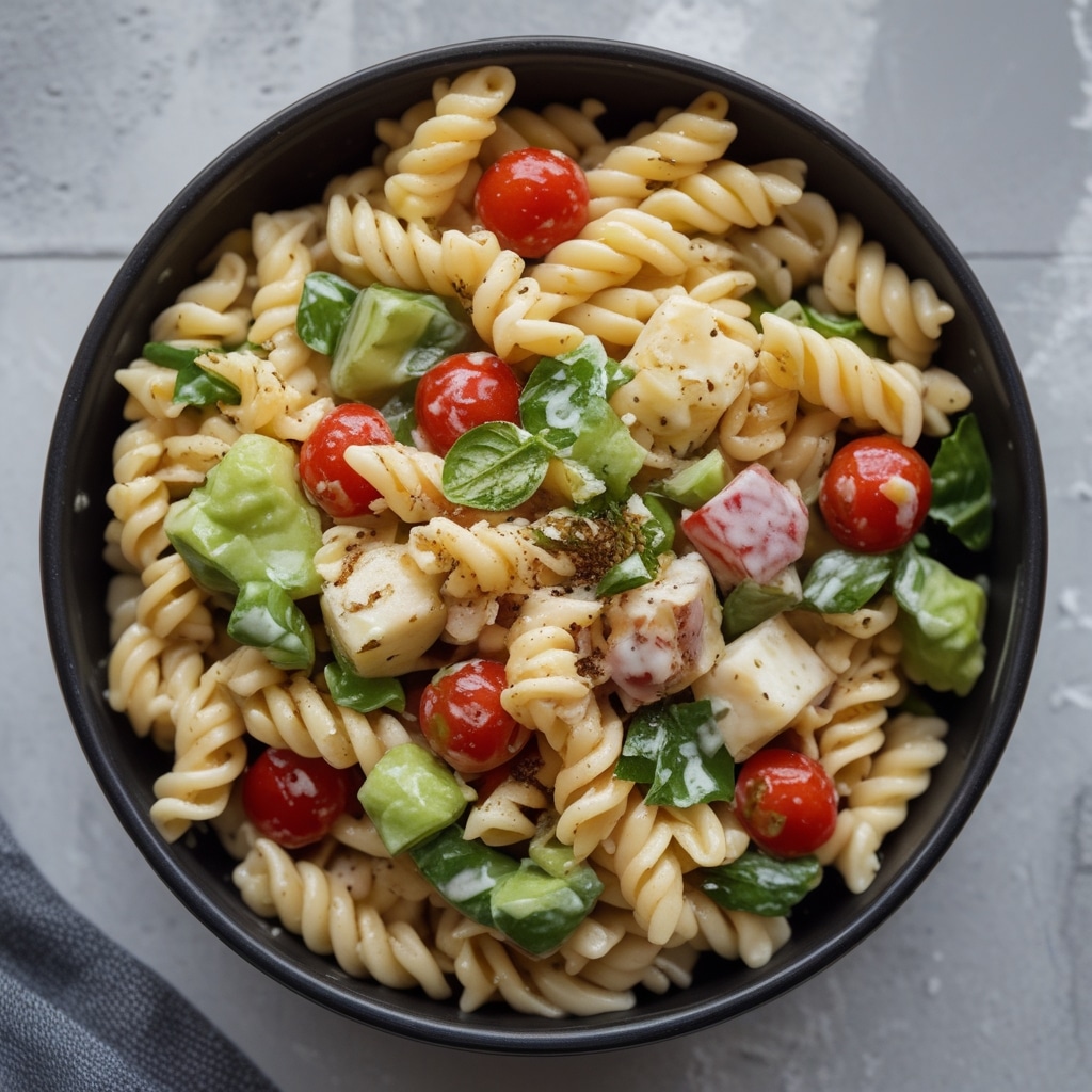 School Lunch Pasta Salad