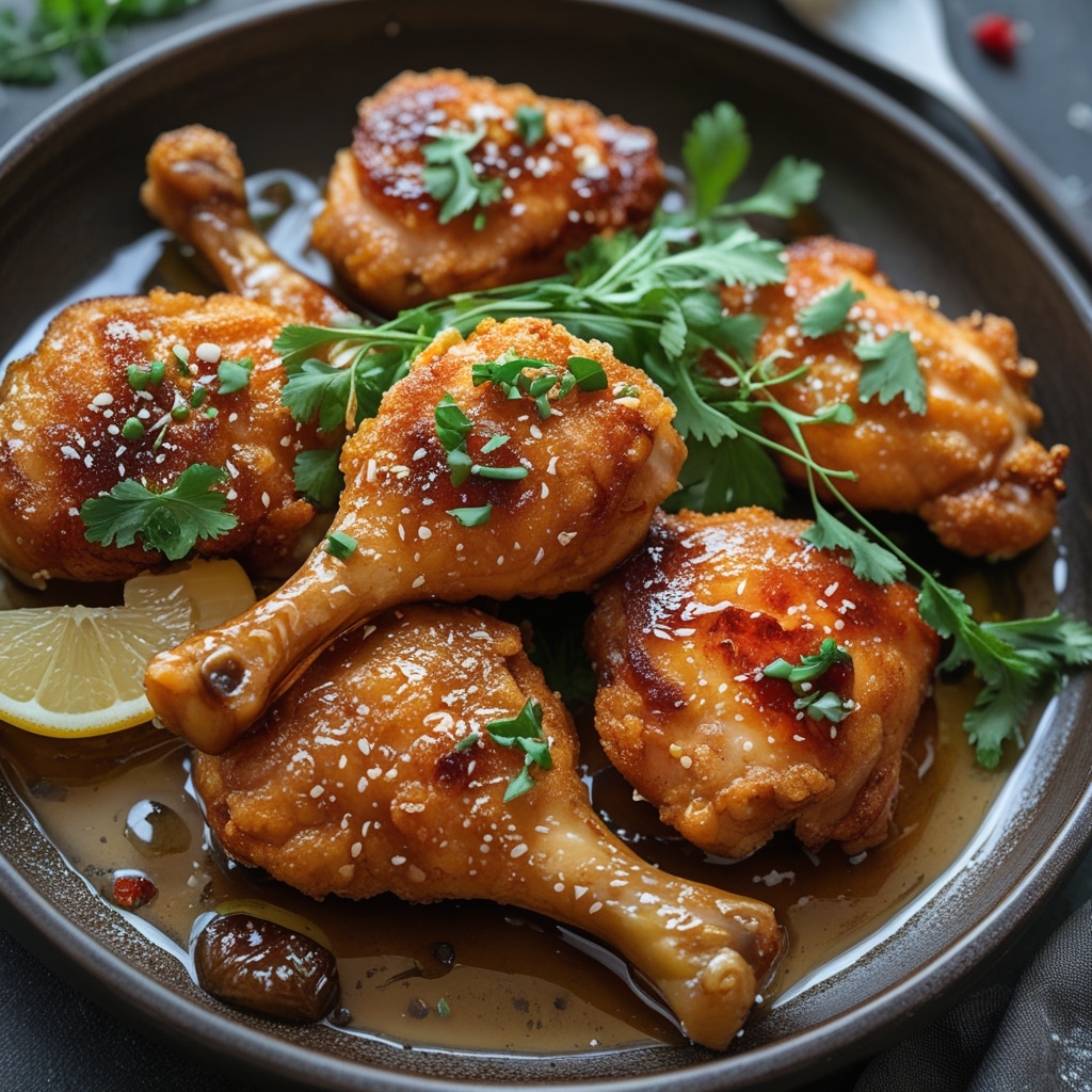 Crispy Honey Garlic Chicken Creme De La Crumb