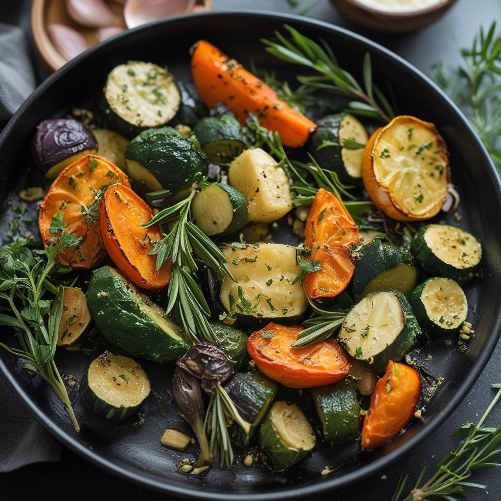 Garlic Herb Roasted Veggies